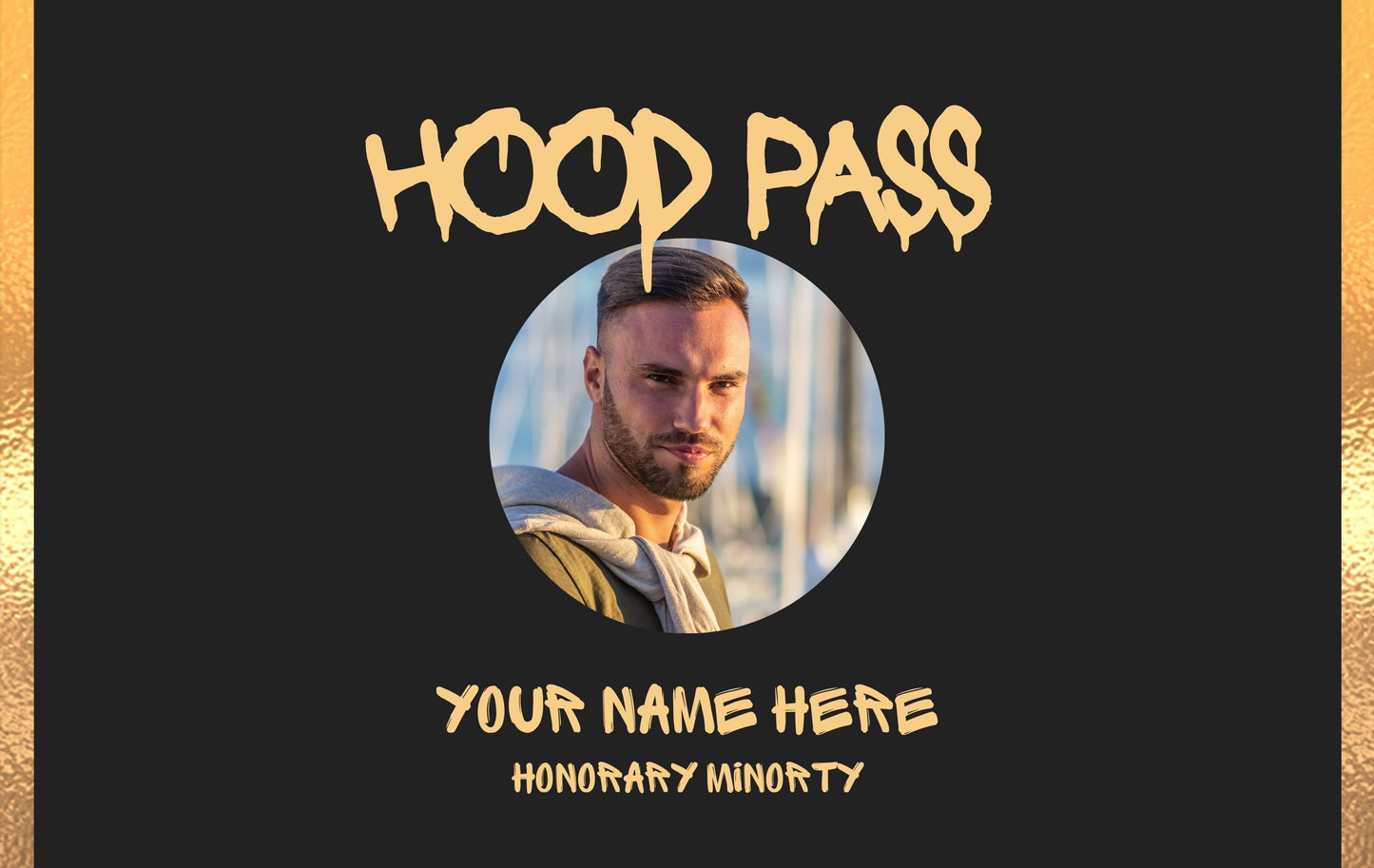 Hood Pass ID Card (Customized)