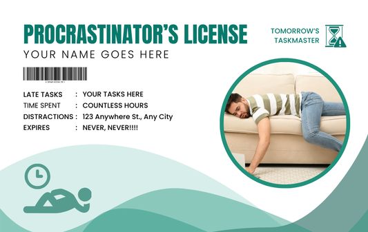 Procrastinator's ID Card (Customized)