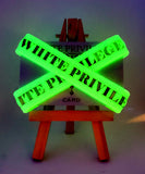 Glow-in-the-dark "White Privilege" Silicone  Wristband and I.D. Card bundle!  $18.99