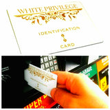 OFFICIAL WHITE PRIVILEGE I.D. CARD $4.99 FREE shipping!