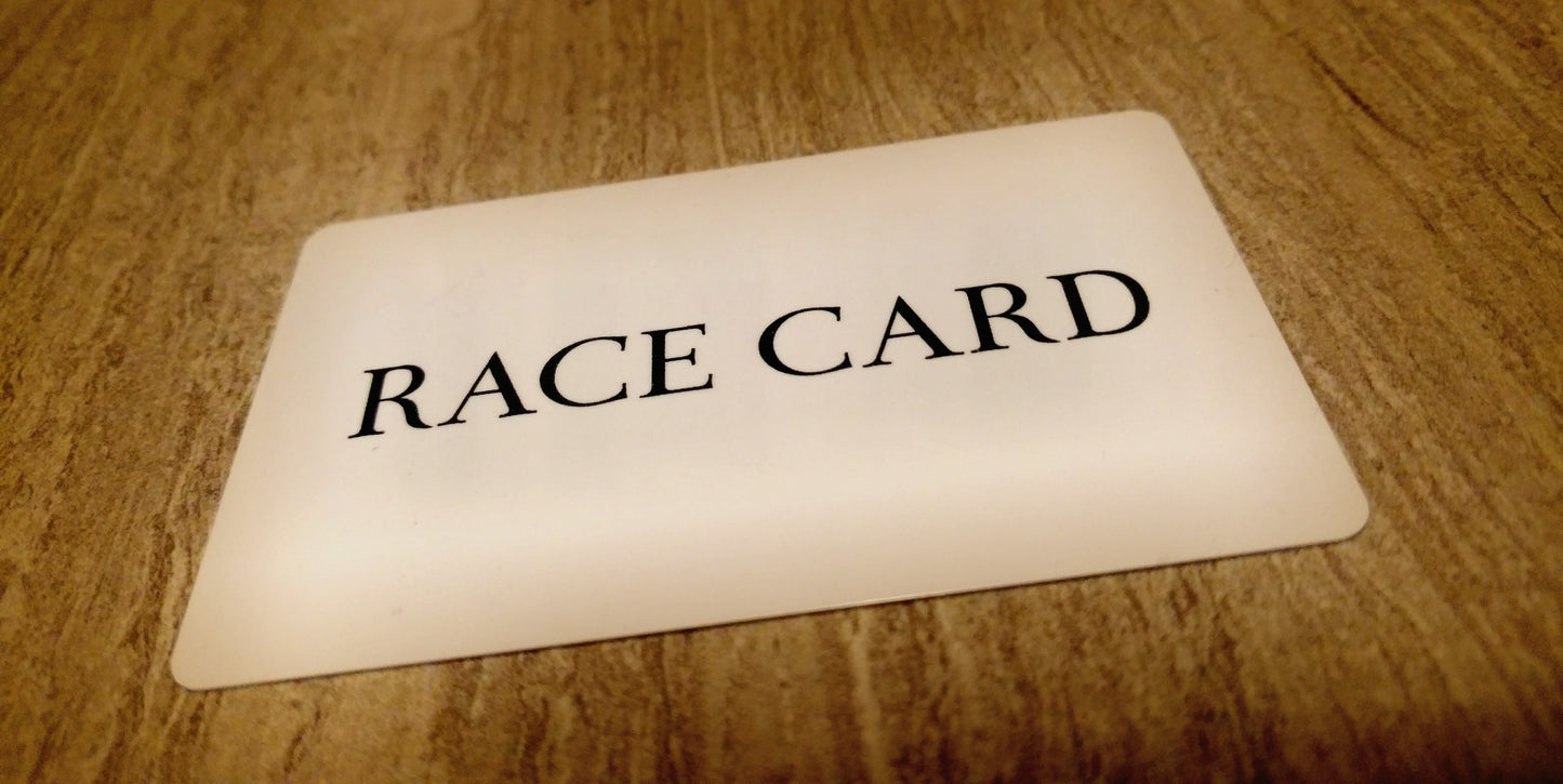 The "Race" Card  $1.99 FREE SHIPPING