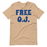 "FREE O.J."  Short Sleeve Jersey T-Shirt